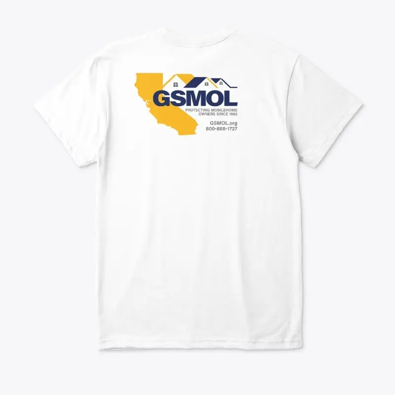 GSMOL logo and  State design on back