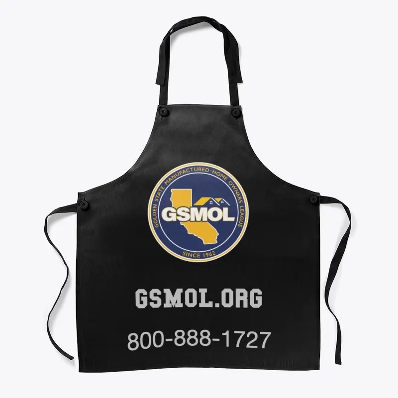 GSMOL apron in black